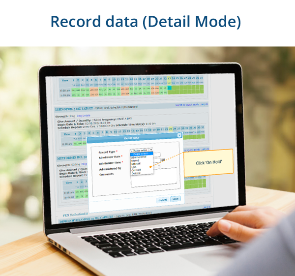 MAR - Record Data (Detail Mode)